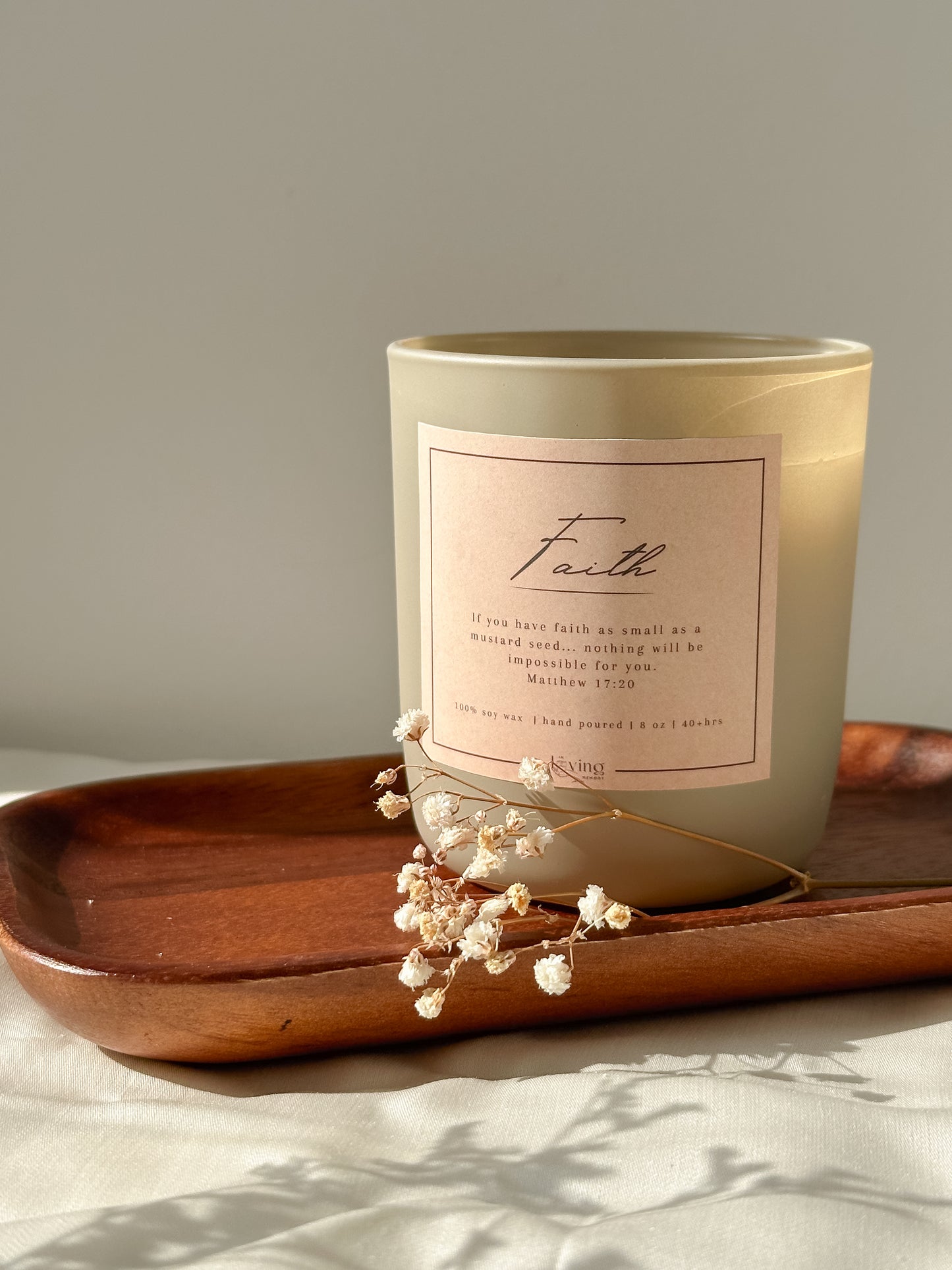 Faith soy candle
