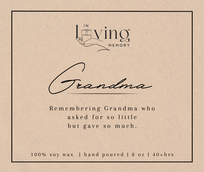 IN LOVING MEMORY - BESPOKE